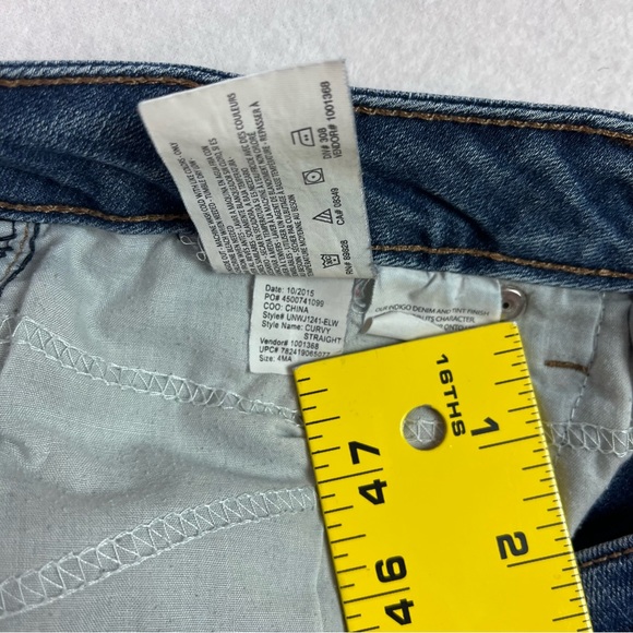 Nine West Curvy Straight  cotton blend denim Blue jeans size 4 - Picture 6 of 16
